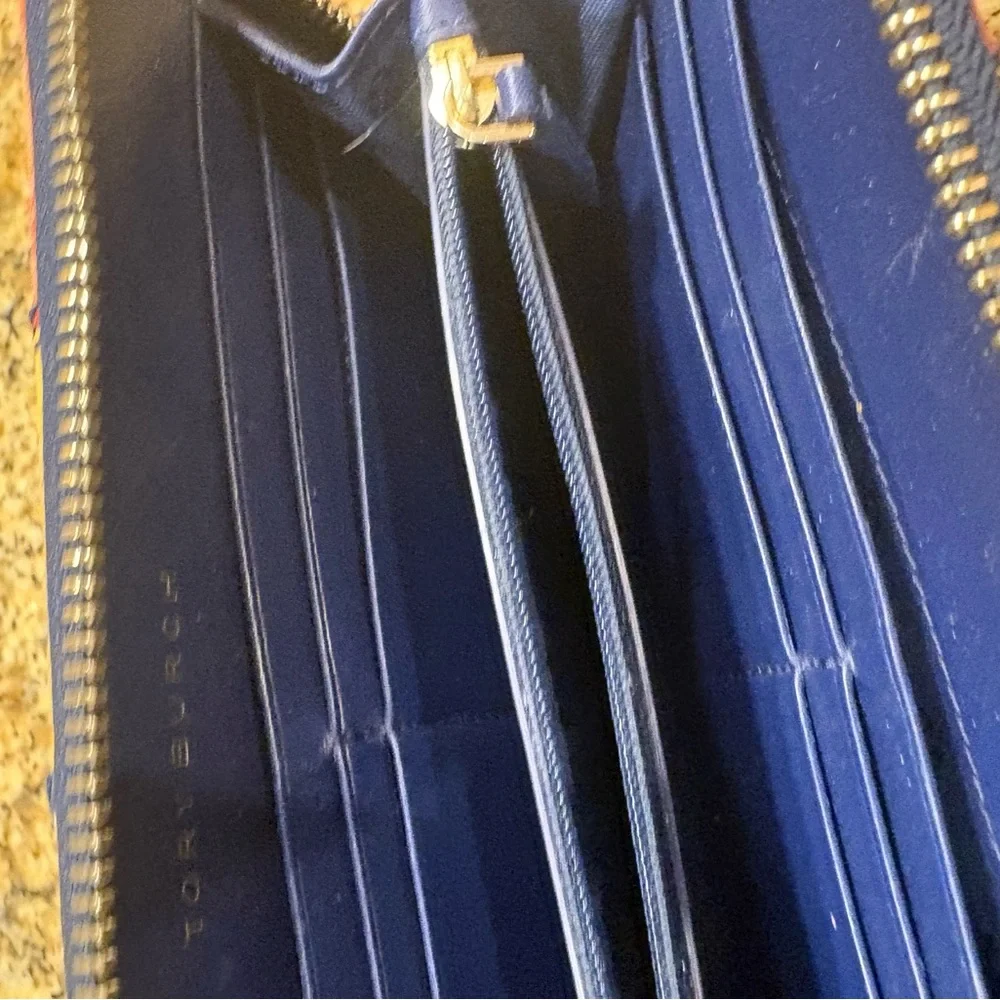 Tory Burch Diamond Stitch Zip Continental Wallet Patchwork